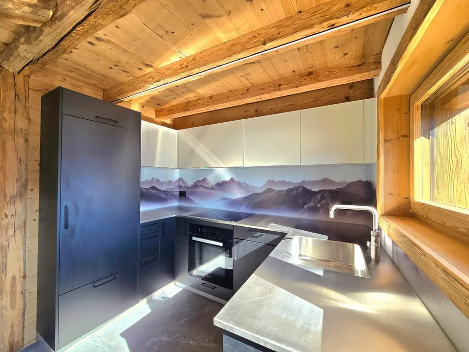 Prächtige renovierte Scheune in Mase mit Terrassen, Aussicht und Parkplatz (Val d'Hérens)