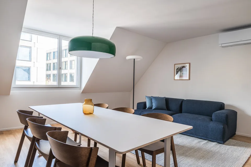 4min zum HB - möblierte 3.5 Zimmerwohnung mit Dachterasse