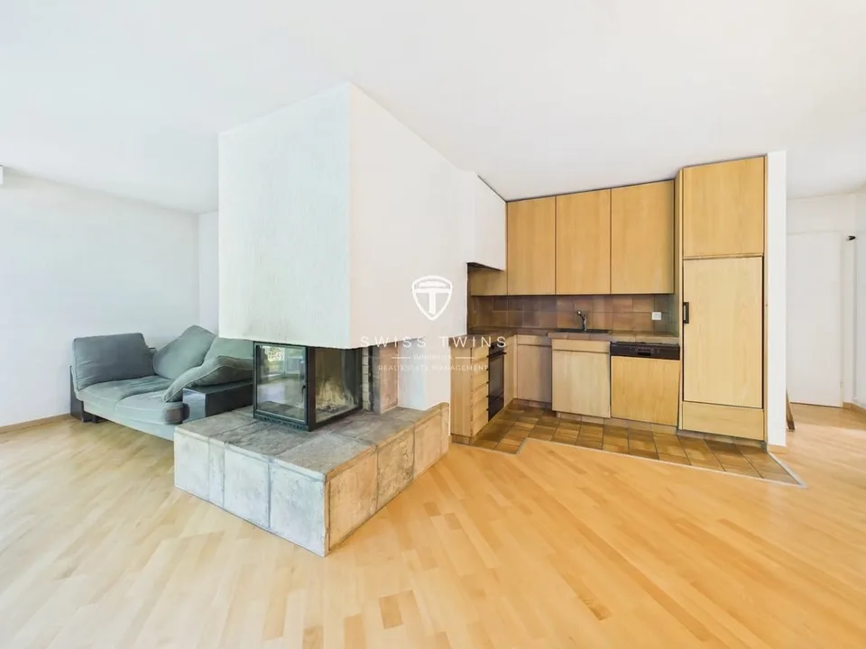 1-Zimmer-Gartenwohnung mit Cheminée in Zürich mieten