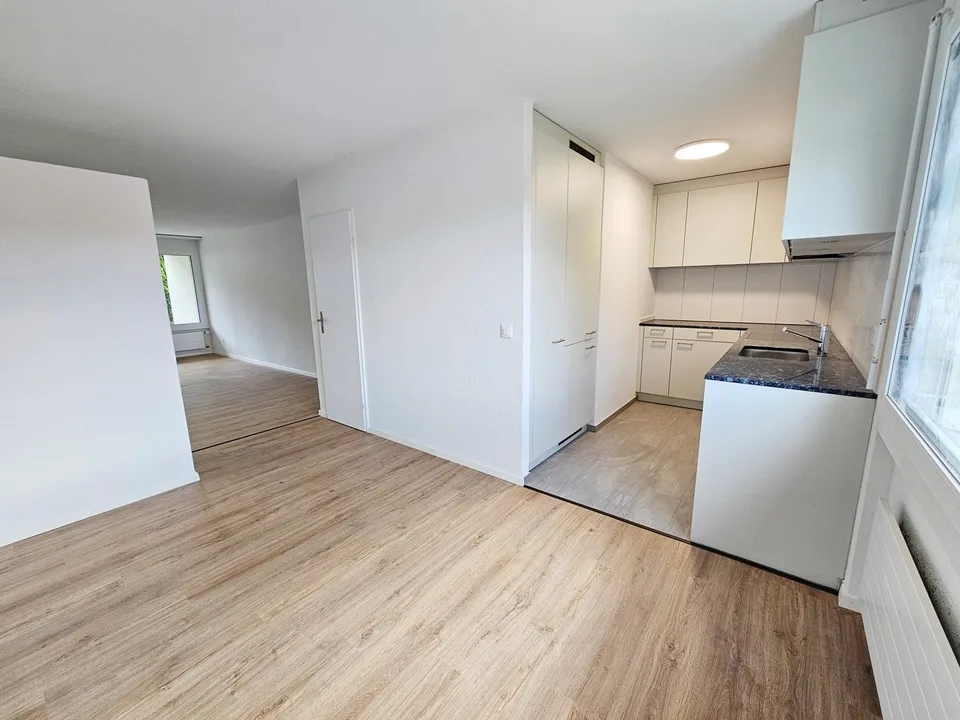 Einziehen und wohlfühlen - komplett renovierte 4.5-Zimmer-Gartenwohnung