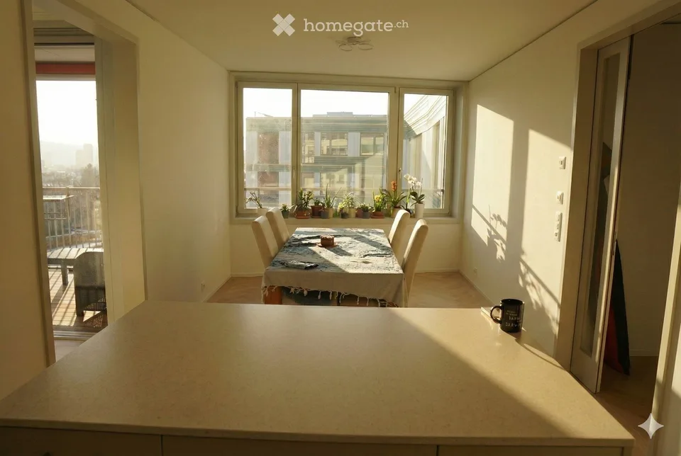 Helles 4.5-Zimmer-Neubau-Apartment mit Balkon in Zürich Albisrieden (Wohngemeinschaft)