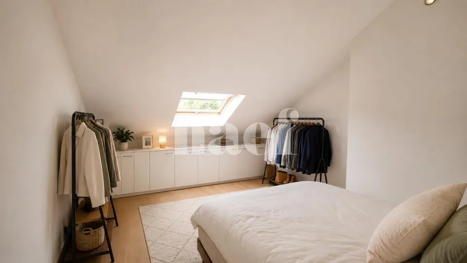 Schönes Apartment im Zentrum des Dorfes mit 3 Räumen von ca. 82m2 im 3. Stock mit gemeinsamem Garten