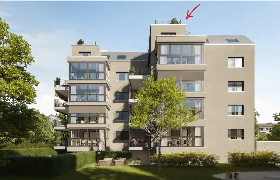 Exclusive Rooftop Apartment with Terrace & Alpine Views