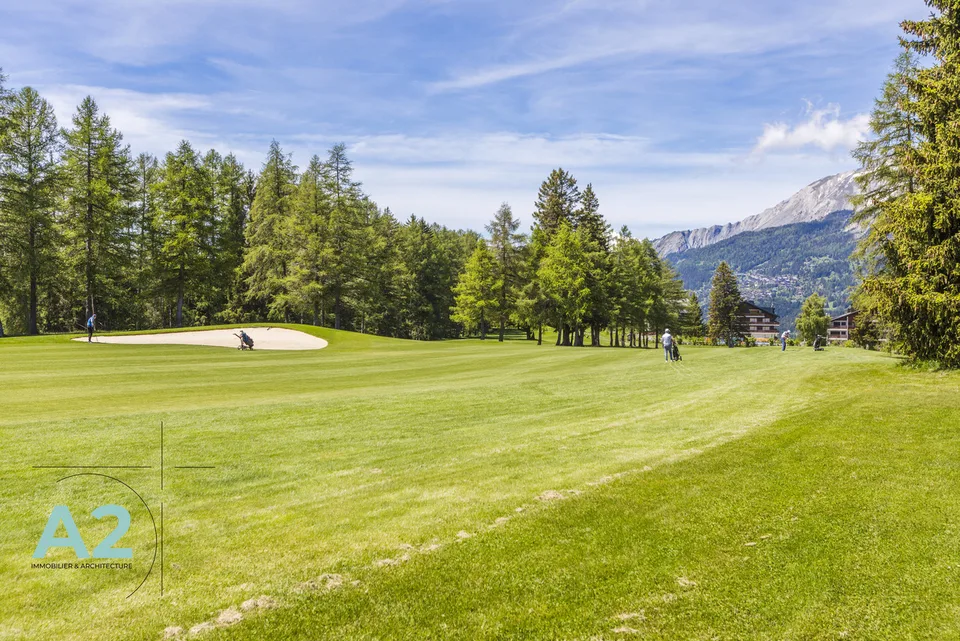 Situation exceptionnelle pour ce 4.5 pièces au bord du golf
