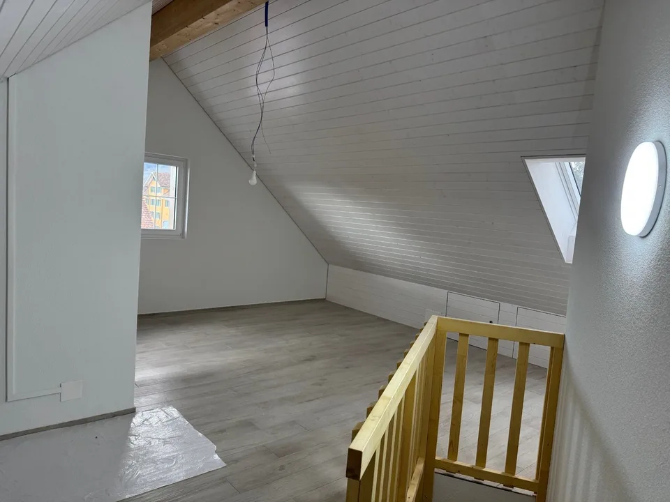 First rental of a modern 3.5-room attic apartment