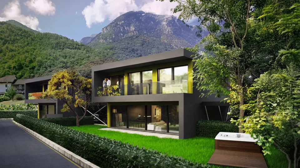 Vision Life & Wellness  - 4 ville moderne in costruzione e centro benessere nel Comune di Iragna