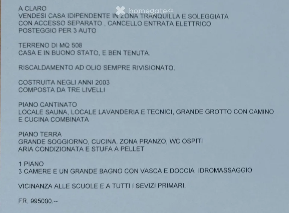 Casa unifamiliare