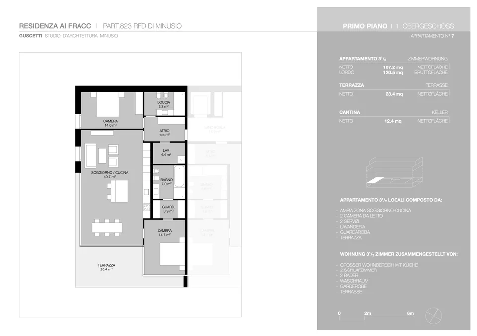 Residenza ai Fracc, appartamento 3.5 locali