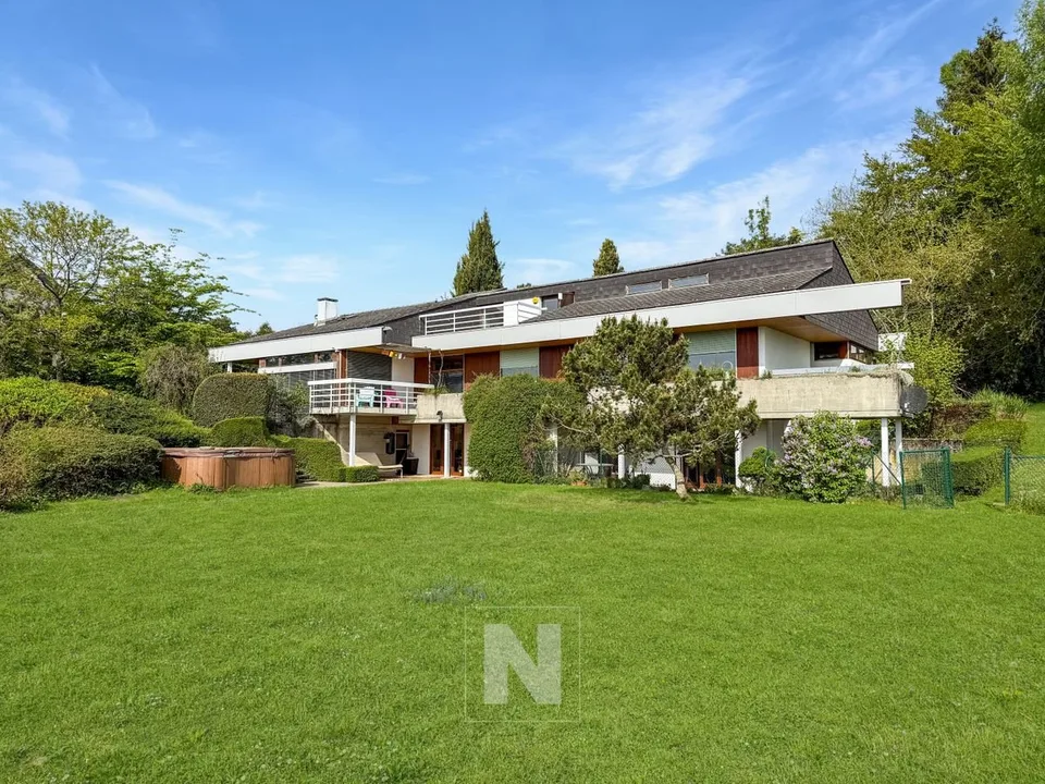 Villa individuelle à vendre à Denens de 9 pièces - 248 m2 habitables et plus de 4'000 m2 de terrain, vue sur le lac