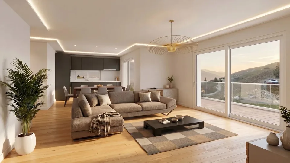 Appartements en terrasse neufs 4.5 pièces - Miège