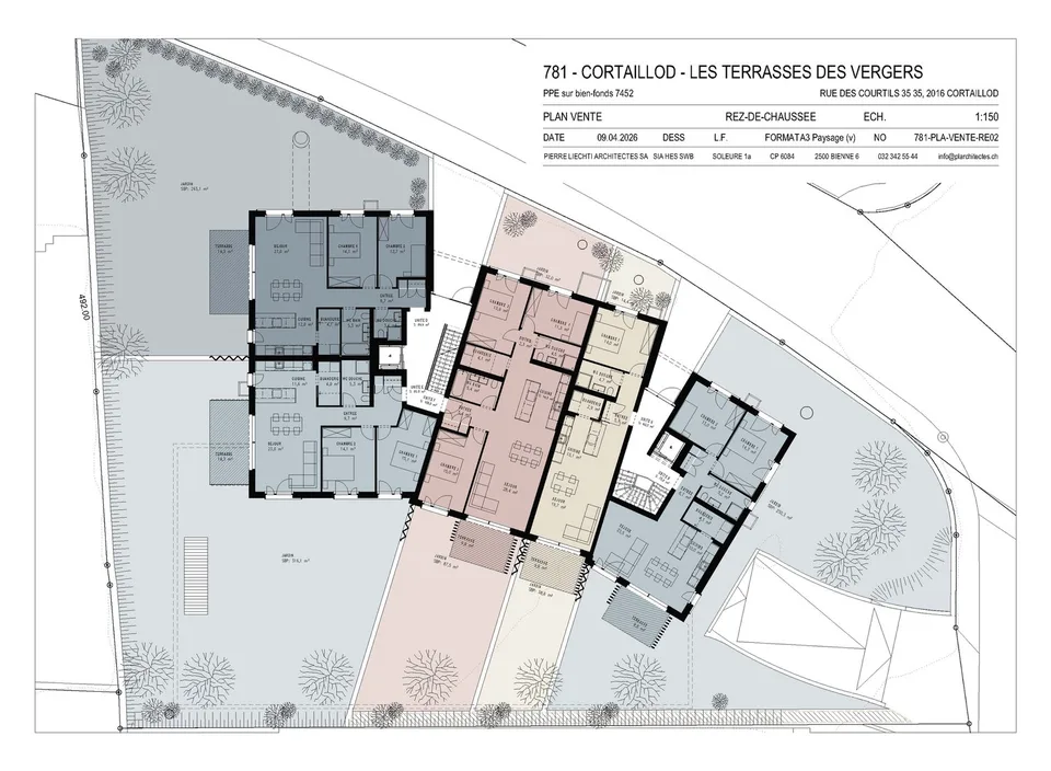 Appartement de 2,5 pièces avec jardin à Cortaillod