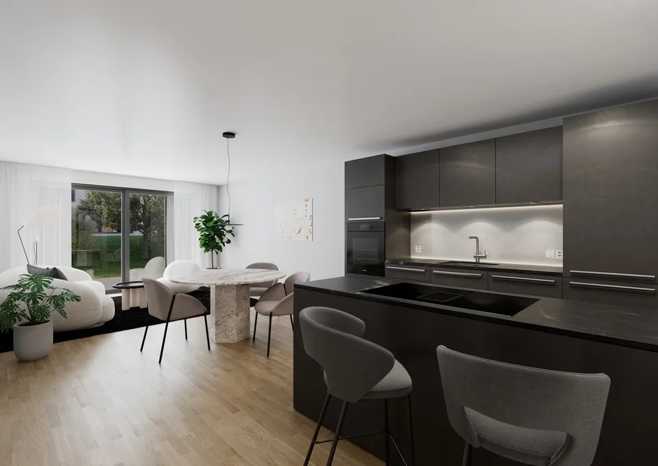 Appartement de 2,5 pièces avec jardin à Cortaillod
