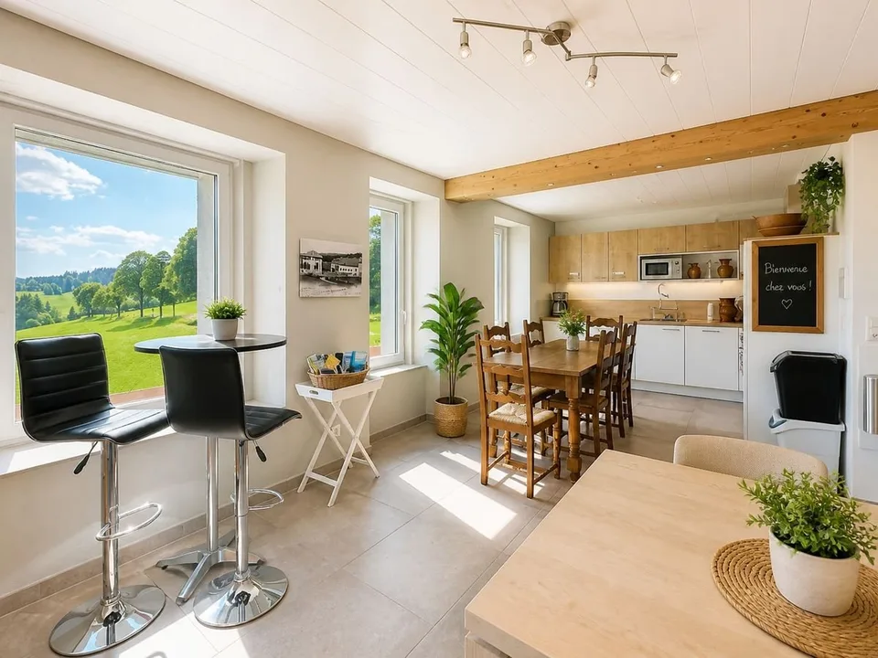 Bien rare et élégant, offrant un cadre idéal pour une famille ou une activité B&B, avec vue spectaculaire