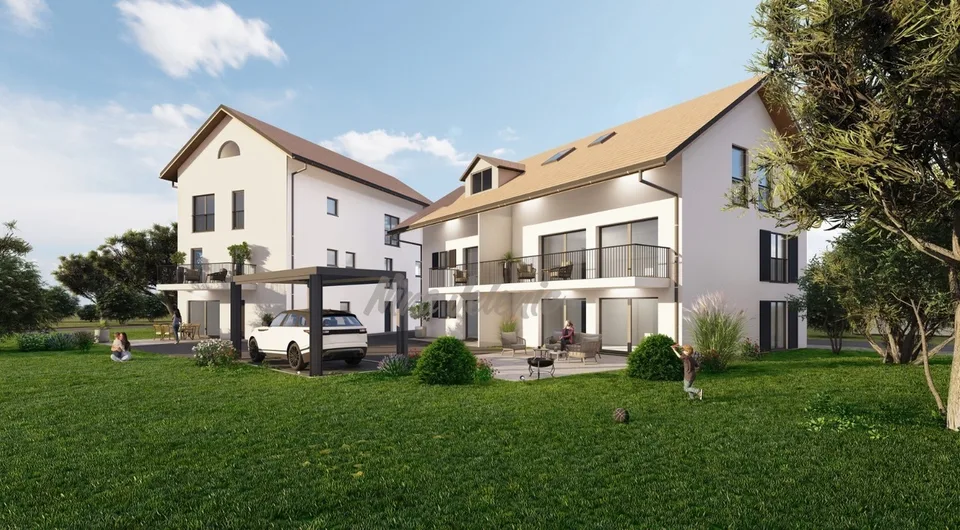 Villars Sainte Croix. Nouveau.Villa jumelle avec grand jardin privatif