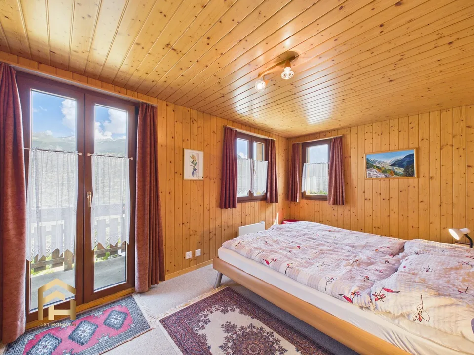 Chalet vallesano incantevole con vista mozzafiato sulla valle del Rodano