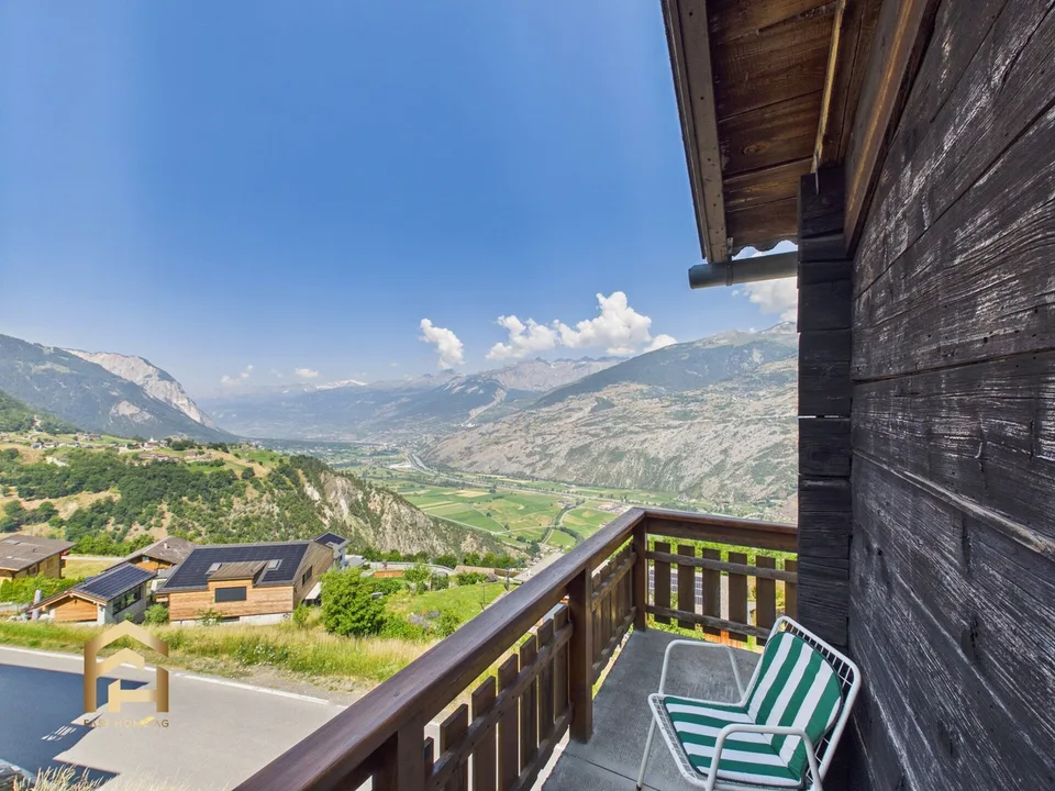Charmantes Walliser Chalet mit traumhafter Aussicht über das Rhonetal – Foto 9 von 13