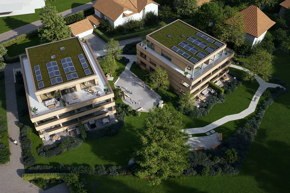 Wohnen im Park - Fünf luxuriöse Eigentumswohnungen in Goldach
