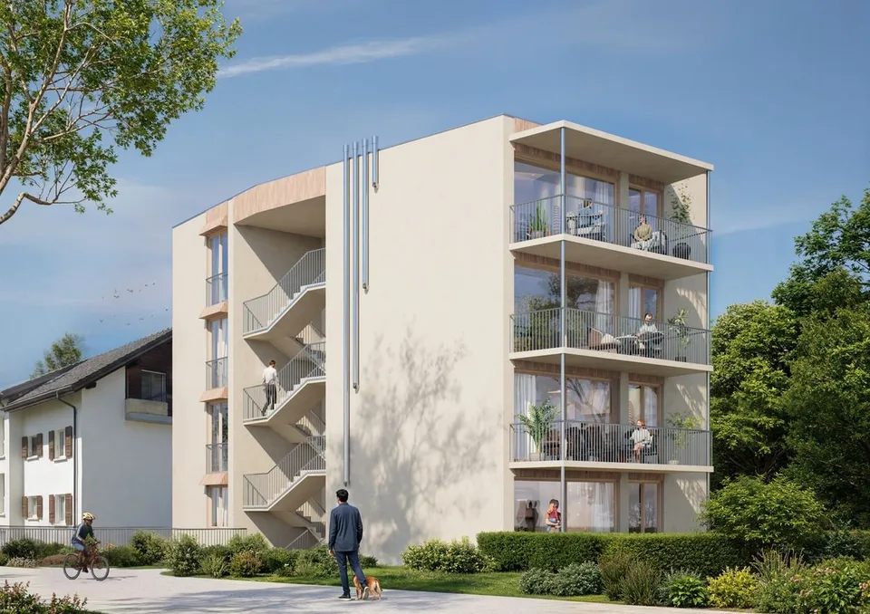 ERABLE 11 Nuova PPE di alto standing 2° piano 4,5 locali 108,8 m² + 2 balconi coperti 20,7 m²