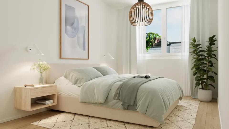 Appartement 3.5 pièces de haute qualité avec deux salles de bain et deux loggias