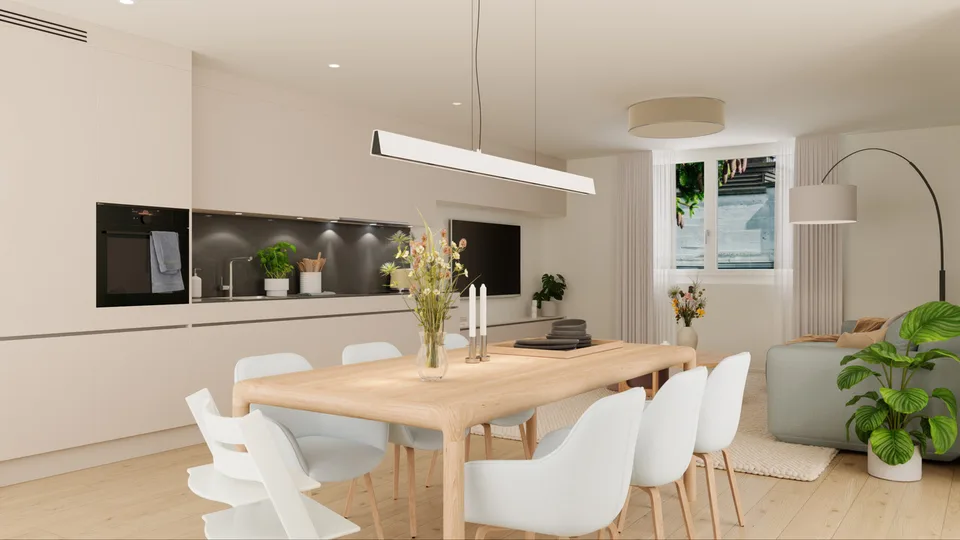Hochwertige 3.5 Zimmerwohnung mit zwei Badezimmer und zwei Loggien