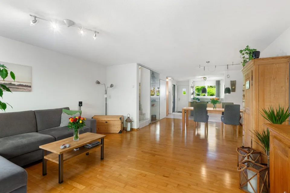 Family home with sunny garden