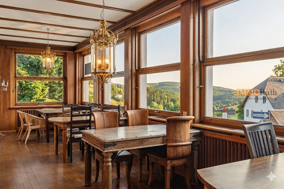 IMMORath.de - Blick auf die Schweizer Alpen mit Gastronomie & Hotelzim