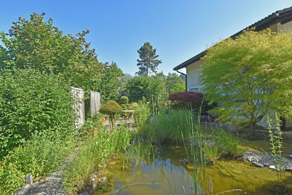 Bonheur familial sur un grand terrain, ensoleillé, proche de la nature
