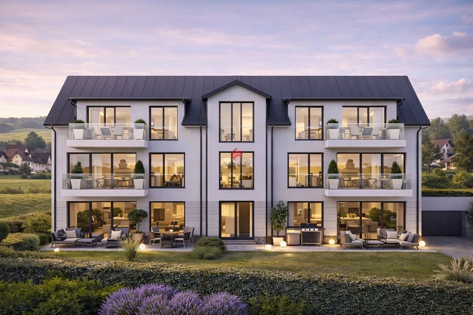 Neubauparzelle mit Projektstudie für 6 Wohnungen