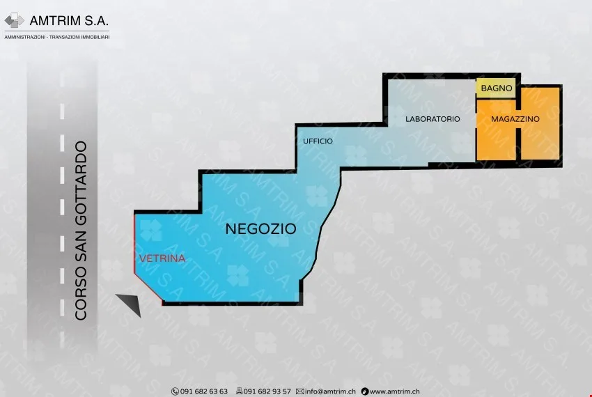 Spazi commerciali in vendita a Chiasso – Zona di forte passaggio – foto 6 di 6