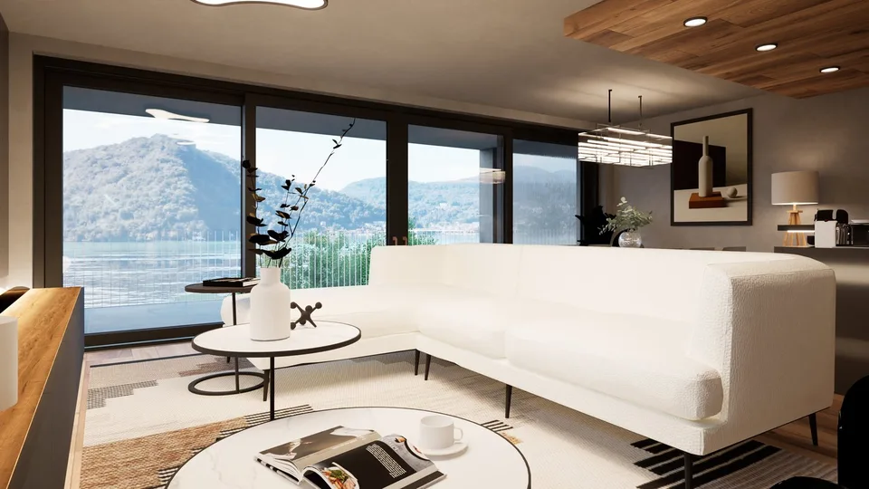 Esclusivo Appartamento di Lusso con Piscina e Vista Lago a Lugano