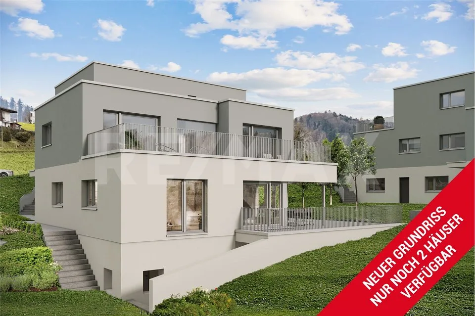 Hochwertige Einfamilienhäuser: mit Weitblick ins Grüne, Terrasse und nachhaltiger Bauweise (Haus 8b)