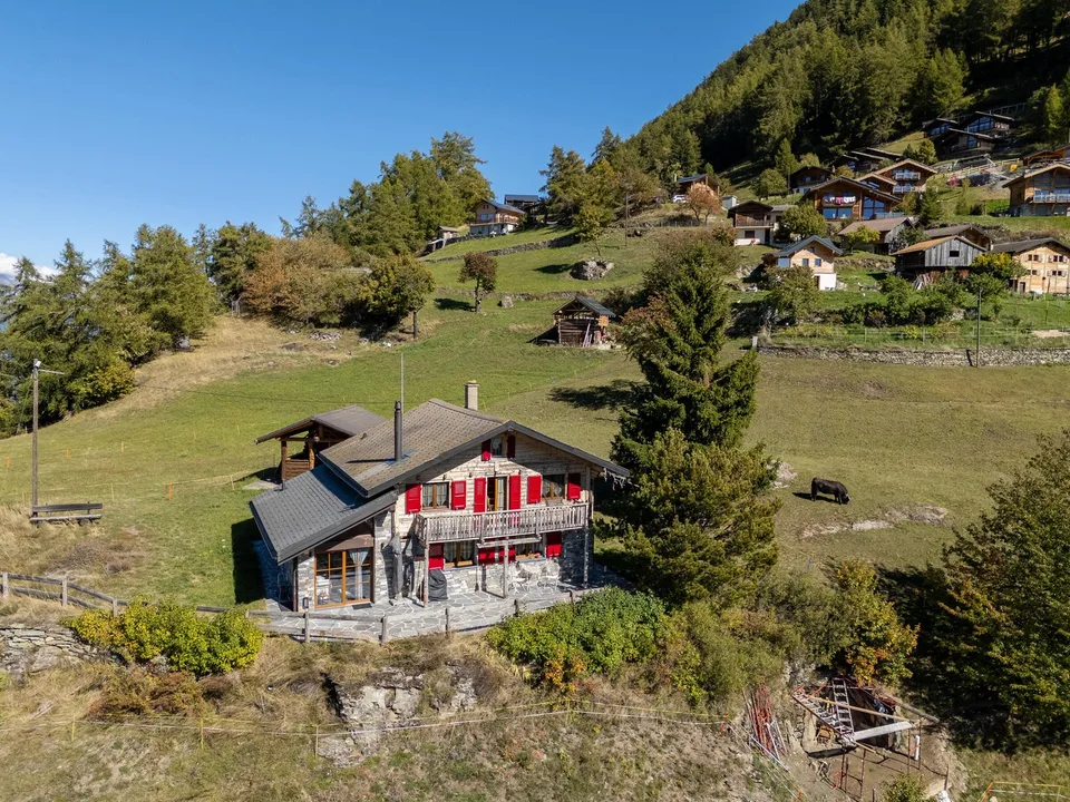 Superbe chalet en bois et pierre profitant d'un emplacement exceptionnel