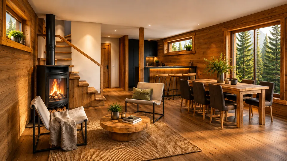Superbe Chalet sur plan dans un écrin de verdure