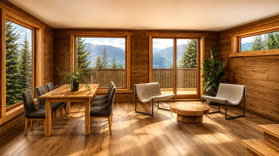 Superbe Chalet sur plan dans un écrin de verdure