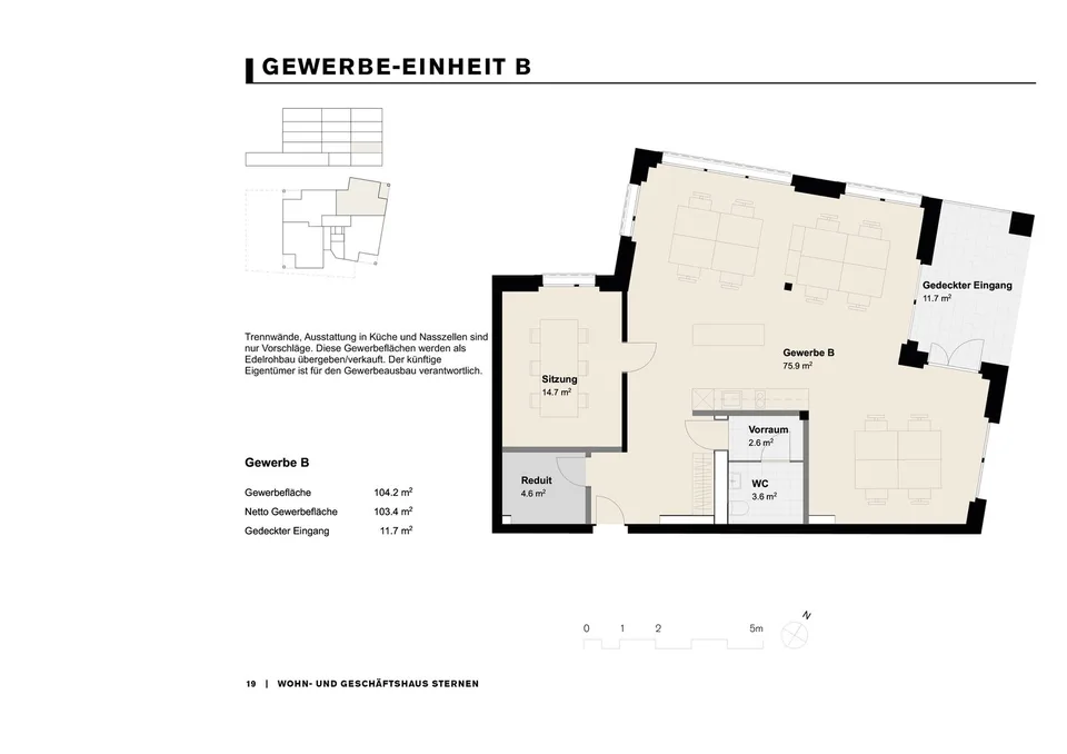 Casa Sternen nel centro di Schattdorf - Unità commerciale B