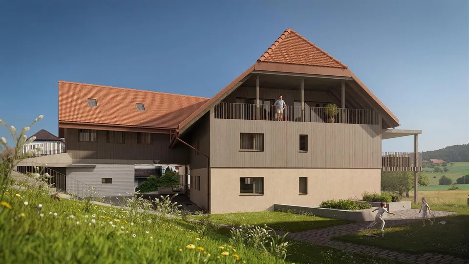 Appartamento di 3,5 locali in costruzione nuova con vista panoramica a Lüterswil (Bucheggberg)
