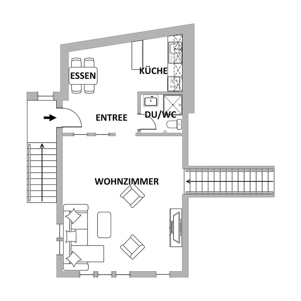 Zwei Wohnungen, ein Haus, viele Möglichkeiten charmantes Walliserhau – Foto 26 von 26