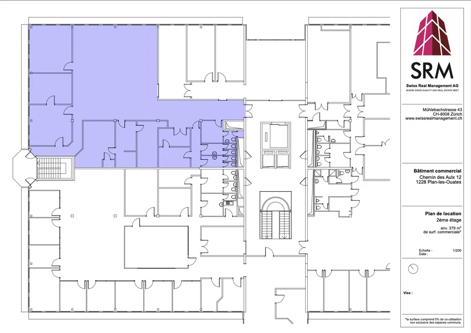 Fläche in Plan-les-Ouates – CTN 12 – 2. Etage: ca. 379 m²