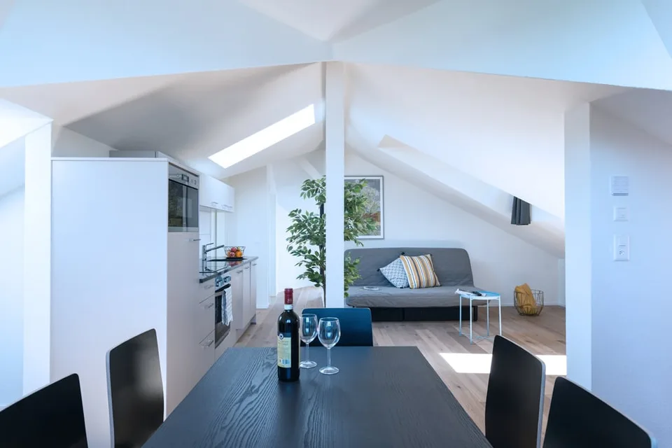 Helle 3 Zimmer Dachwohnung mit Aussicht in Zürich Wiedikon