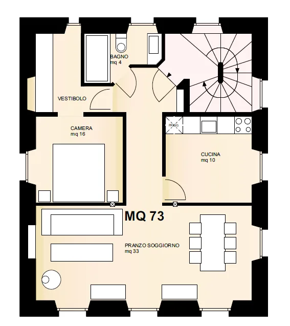 Appartement de 3 pièces à louer à Faido – Via Stazione 20