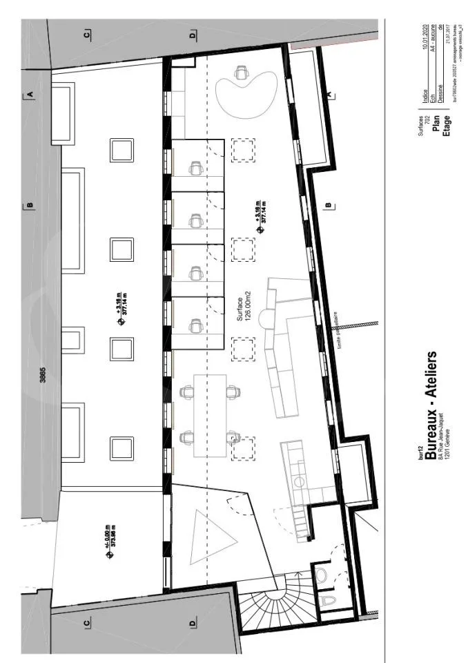 Rue Jean-Jaquet 8, Gewerbefläche von 322 m²
