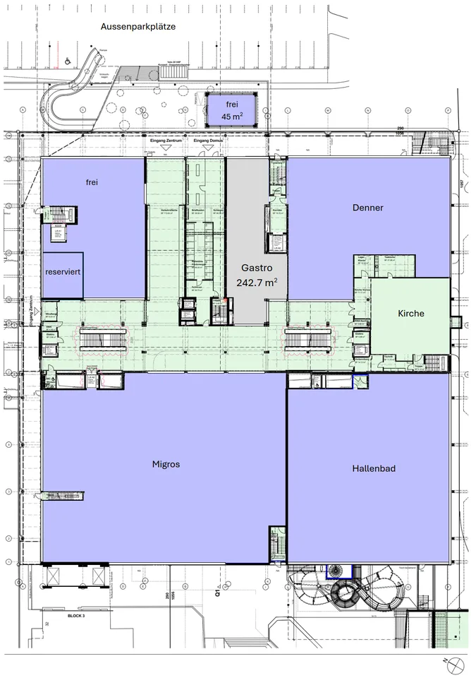 Espace de gastronomie dans le nouveau centre de Liebrüti - à partir du printemps 2027