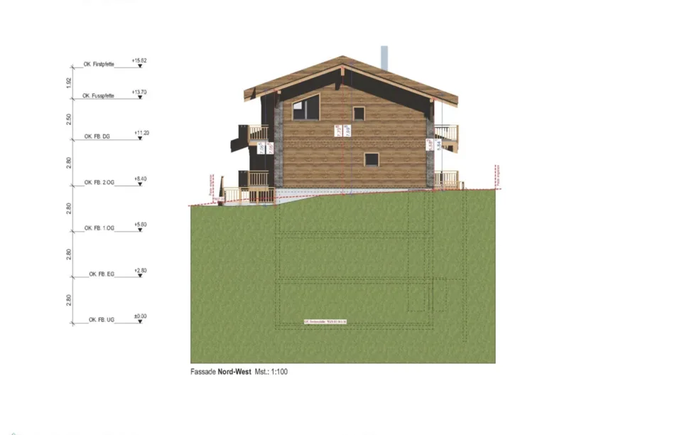 4.5 Appartement Duplex Étage Supérieur avec Vue sur le Matterhorn - Projet de Construction Neuve de Classe Supérieure à Zermatt - Résidence Principale – photo 8 sur 12