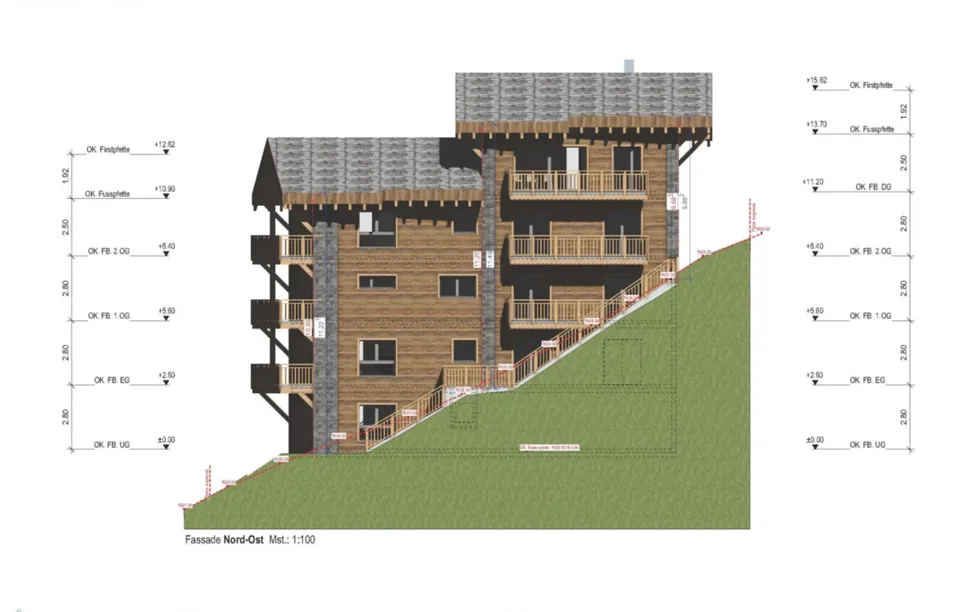 4.5 Appartement Duplex Étage Supérieur avec Vue sur le Matterhorn - Projet de Construction Neuve de Classe Supérieure à Zermatt - Résidence Principale – photo 6 sur 12