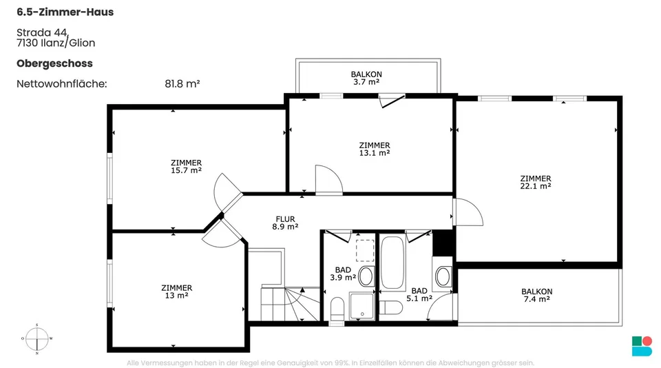 Casa di 6,5 locali con dependance a Ilanz/Glion – foto 10 di 10