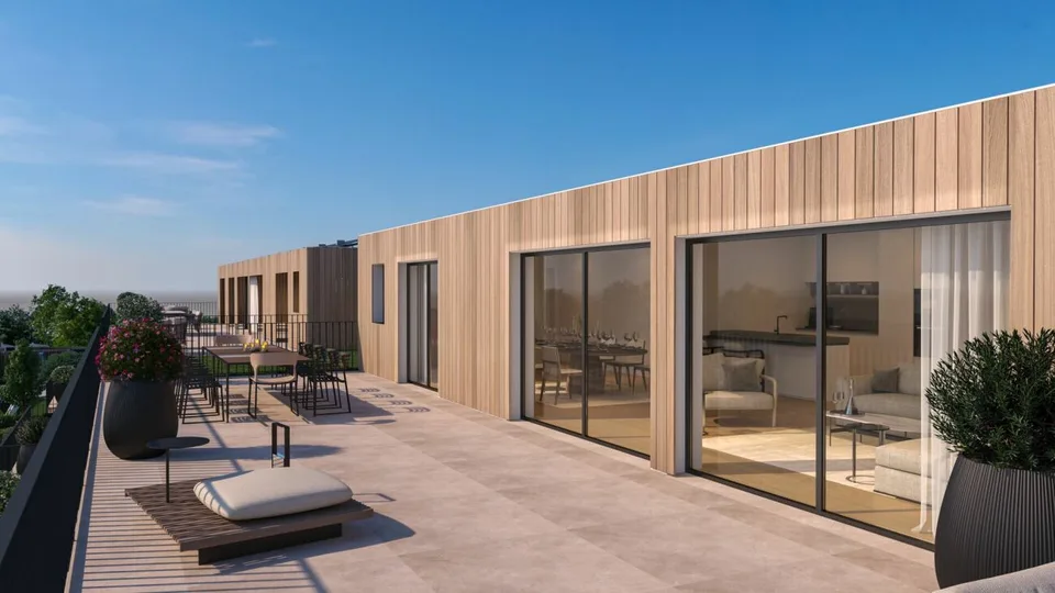 Modernes 4.5 Zimmer Penthouse mit 79m² Terrasse, Masterbedroom inkl. Bad en Suite