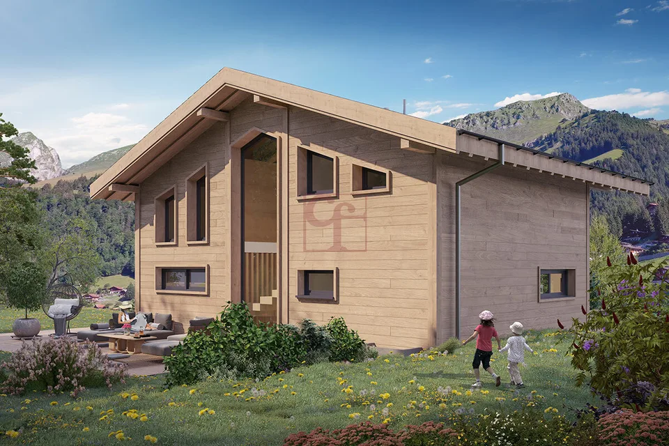 Magnifique chalet sur plan à Jaun