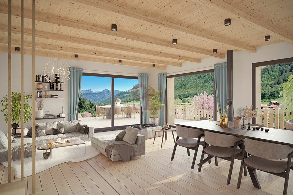 Magnifique chalet sur plan à Jaun