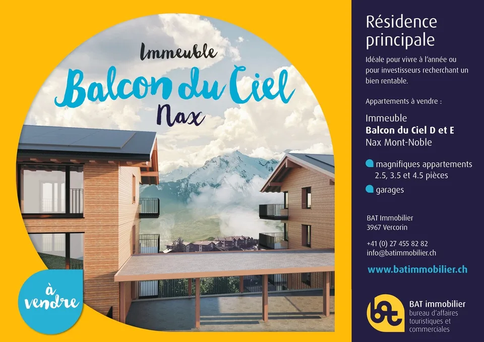 Nax - 3,5 pièces  - Balcon du Ciel E12