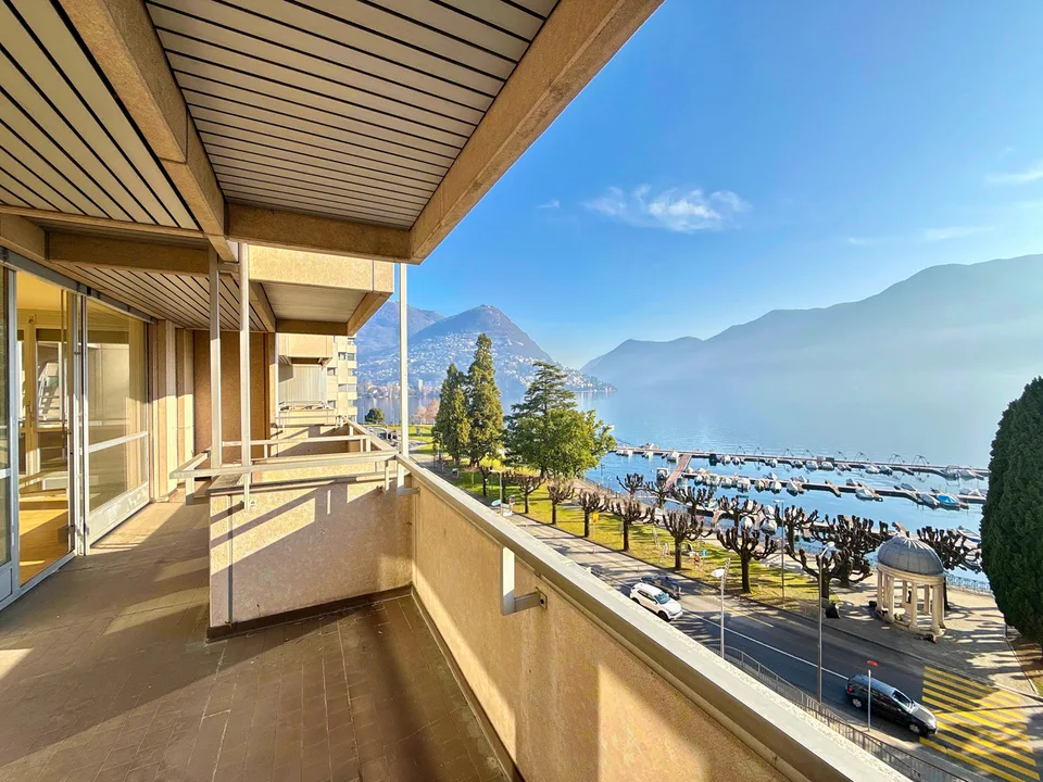 Uno sguardo privilegiato sul lungolago di Lugano